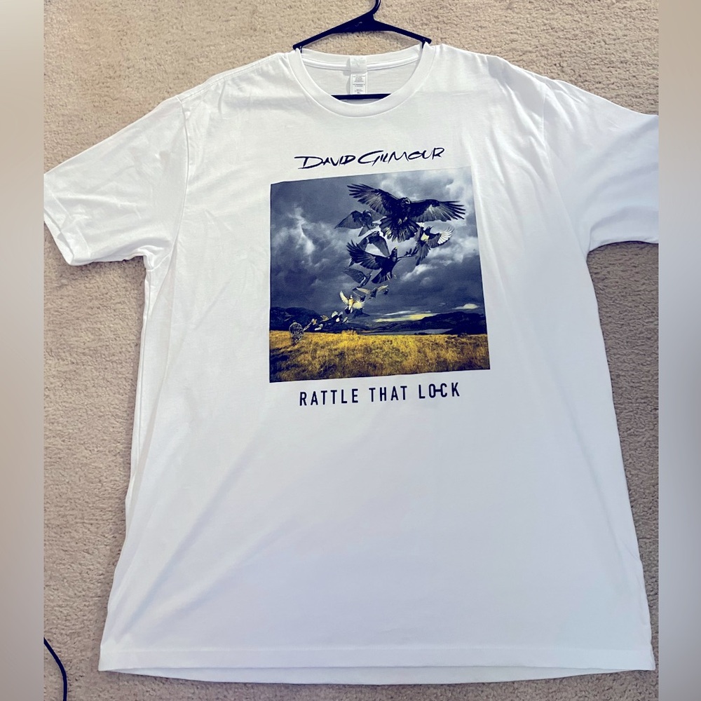 BRAND NEW DAVID GILMOUR RATTLE THAT LOCK 2016 TOUR MENS T SHIRT XL